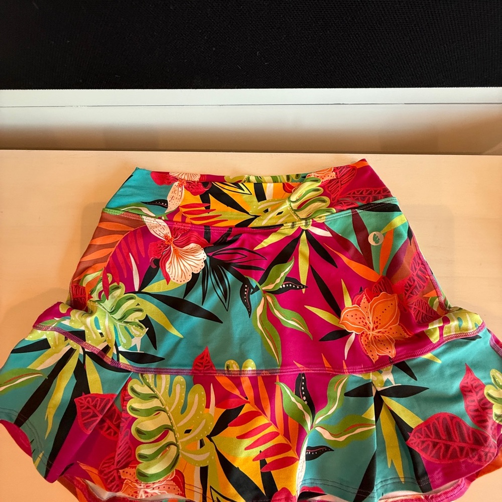 Tropical Floral Women's Activewear Skirt